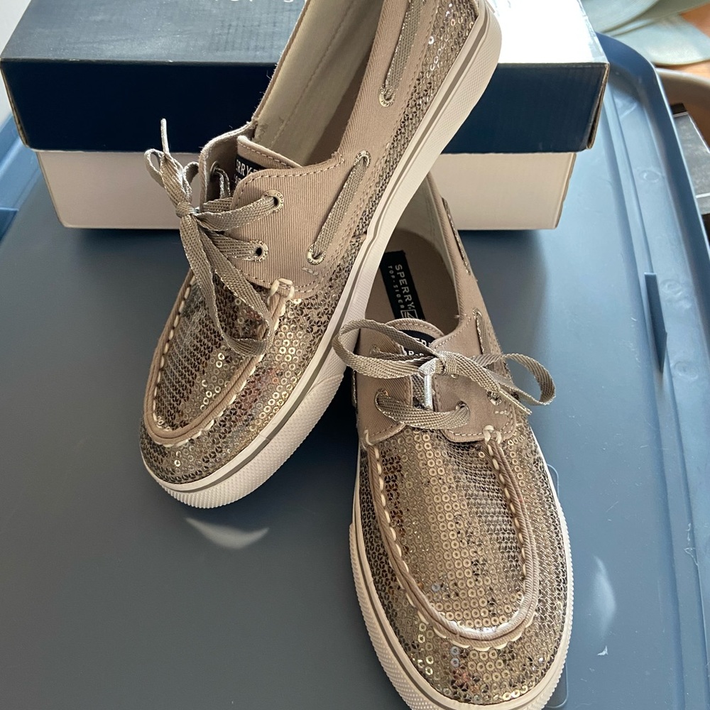 Silver Sperry Women’s Shoes